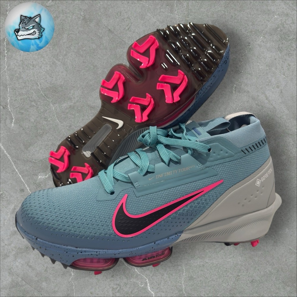 Nike Infinity Tour 2 Gore-Tex Golf Shoes Turquoise Men Sz 9.5 Wide FV4898-400